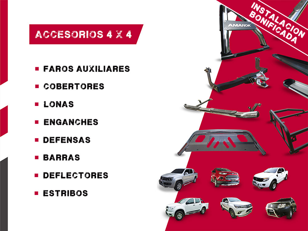 Equipamiento para Camionetas, Pick Ups, 4x4 y Utilitarios en Salta y Jujuy