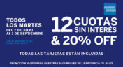 20% Off + 12 Cuotas Sin Interés